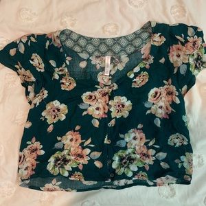 Floral crop top